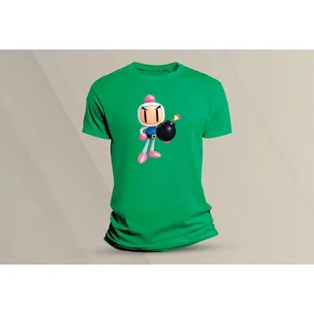 Dětské bavlněné tričko Bomberman. velikost 152 (12-13 let) Zelená