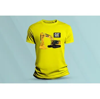 Chlapecké oblečení Dětské bavlněné tričko Caterpillar. Žlutá velikost 116 (5-6 let)