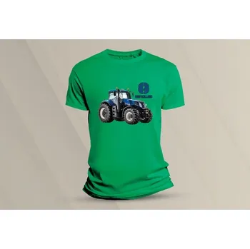 Chlapecké oblečení Dětské bavlněné tričko New Holland. velikost 140 (9-11 let) Zelená