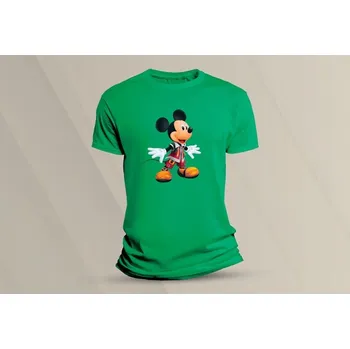 Dětské bavlněné tričko Mickey 3. velikost 140 (9-11 let) Zelená