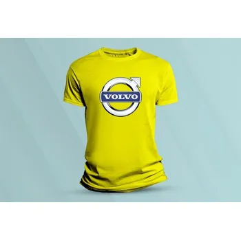 Dětská móda Dětské bavlněné tričko Volvo. Žlutá velikost 152 (12-13 let)