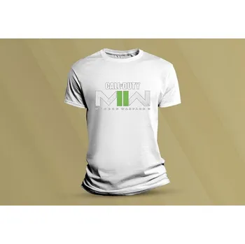 Chlapecké tričko Dětské bavlněné tričko Call of Duty Modern Warfare 2. Bílá velikost 128 (7-8 let)