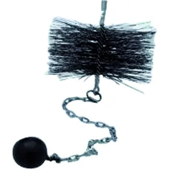 Komínová štětka kartáč komínový 180mm, oko-závaží 0,5kg