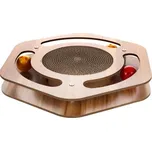 Flamingo Pet Products NV Hračka kočka dřevěné hřiště - šestiúhelník 35x31,5x4,5cm