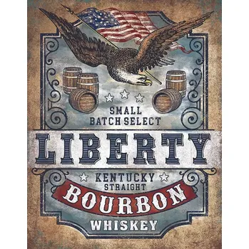 Plechová cedule PLECHOVÁ CEDULE LIBERTY BOURBON