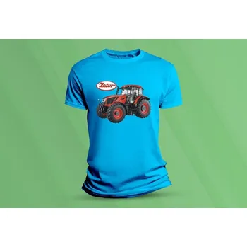 Chlapecké tričko Dětské bavlněné tričko Traktor Zetor. velikost 116 Azurová