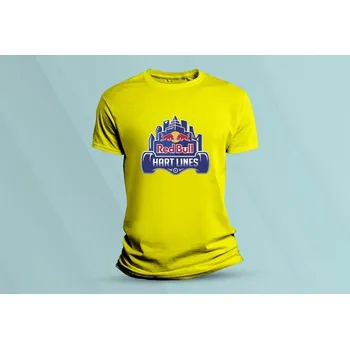 Dětská móda Dětské bavlněné tričko Red Bull Hart Lines. Žlutá velikost 152 (12-13 let)