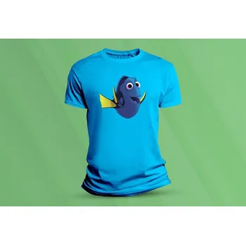 Chlapecké tričko Dětské bavlněné tričko Dory. velikost S Azurová