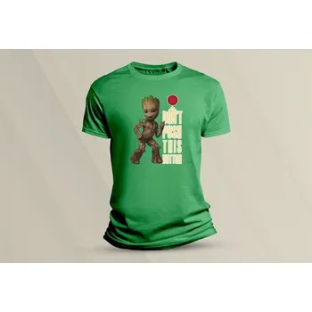 Dětské bavlněné tričko I am Groot 2. velikost 116 (5-6 let) Zelená