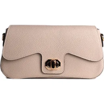 Kabelka ITALSKÉ Dámské střední béžové kožené kabelky Milosa