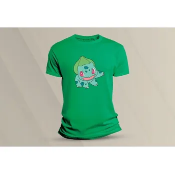 Chlapecké oblečení Dětské bavlněné tričko Pokémon Bulbasaur. velikost 116 (5-6 let) Zelená