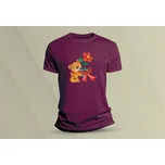 Dětské bavlněné tričko Medvídek Teddy 8. velikost 116 Vínová