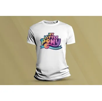 Dětské bavlněné tričko My little Pony 2. Bílá velikost 128 (7-8 let)