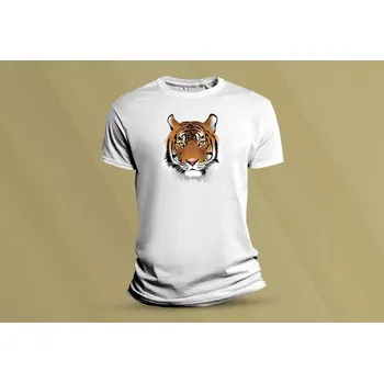 Dětské bavlněné tričko Tygr 1. Bílá velikost 140