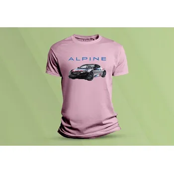 Dětské bavlněné tričko Alpine A110. Růžová velikost 116 (5-6 let)