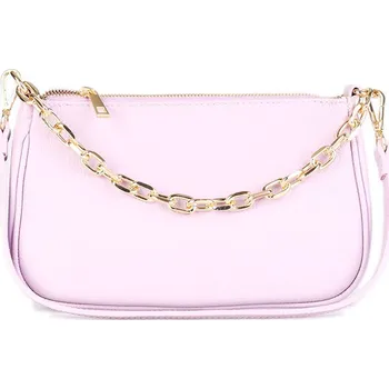 ITALSKÉ Dámské kožené kabelky fialová na rameno Betsabe
