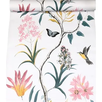 Tapeta Samolepící fólie florální vzor s ptáky IMPOL TRADE