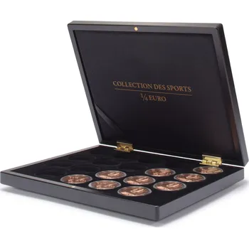 Leuchtturm Kazeta pro mince ¼ Euro Collection des Sports