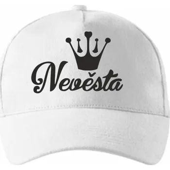 Čepice ON-DESIGN Čepice s potiskem NEVĚSTA Barva: bílá