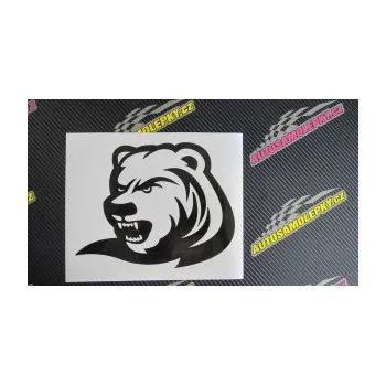 Samolepící dekorace SAMOLEPKA Medvěd 001 levá (10 - červená) NA AUTO, NÁLEPKA, FÓLIE, POLEP, TUNING, VLASTNÍ TEXT, TISK, AUTOSAMOLEPKY.cz, POLEPY, OBRÁZEK, LOGO, SAMOLEPKY