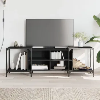 Nábytek vidaXL TV skříňka 153 x 37 x 50 cm kompozitní dřevo [837602] Barva: Černá