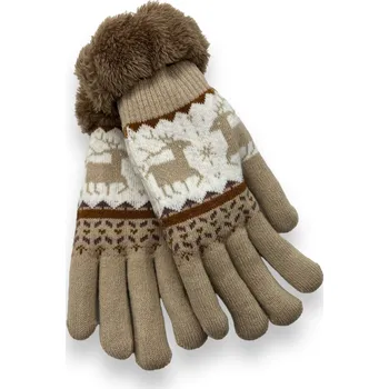 Rukavice Milaoli Dámské béžové rukavice 01 Barva: Béžová