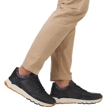 Pánské polobotky RIEKER - REVOLUTION Pánské kožené tenisky U0900-00 Rieker-R černé Barva: schwarz, Velikost: 43