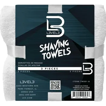 Ručníky na holení L3VEL3 Shaving towels - 3 ks