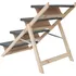 Schody a rampa pro psa Schůdky pro psy 172420 105 x 47 cm šedé
