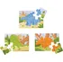 puzzle pro nejmenší Bigjigs Toys Dinosauři 3v1 3x 6 dílků