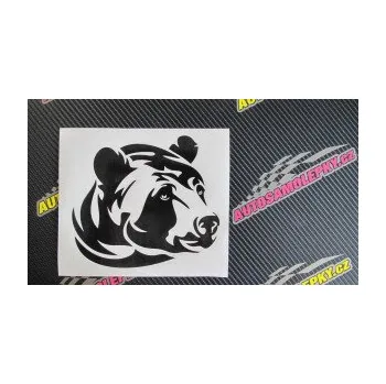 Samolepící dekorace SAMOLEPKA Medvěd 007 pravá hlava (17 - šedá) NA AUTO, NÁLEPKA, FÓLIE, POLEP, TUNING, VLASTNÍ TEXT, TISK, AUTOSAMOLEPKY.cz, POLEPY, OBRÁZEK, LOGO, SAMOLEPKY