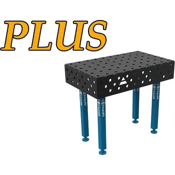 Dílenský stůl GPPH Svařovací stůl PLUS (12mm) - 1000x600mm - díry o průměru 28mm, mřížka 100x100mm, nohy