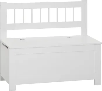 Atmosphera Dětská úložná lavice na hračky bílá 34 x 74,5 x 64 cm bílá