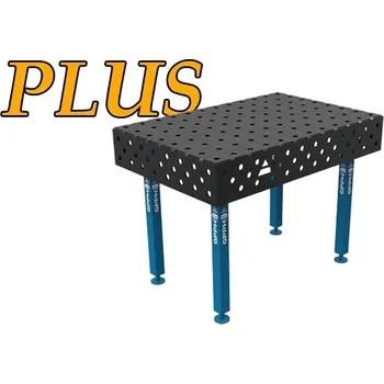 Dílenský stůl GPPH Svařovací stůl PLUS (12mm) - 1200x800mm - díry o průměru 28mm, mřížka 100x100mm, nohy s kolečky