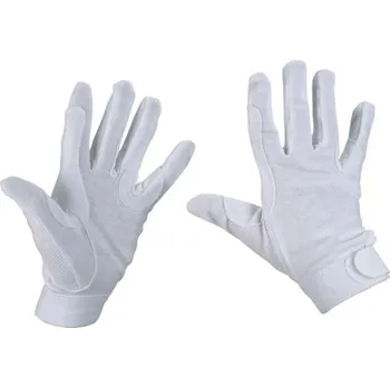 Jezdecké rukavice COVALLIERO Rukavice jezdecké COTTON JERSEY VÝPRODEJ - bílé, vel. M