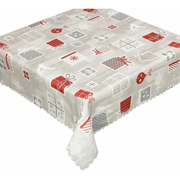 Stolování Ubrus polyesterový OXY, Sváteční dárečky