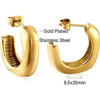 Náušnice Náušnice kruhy ve zlaté barvě - 147G