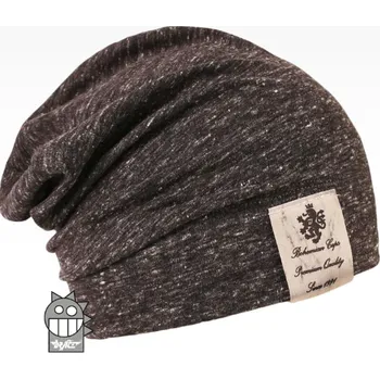 Čepice DRÁČE čepice Pastels 22 tm. šedý melír převis homeless velikost čepic: 46-48cm