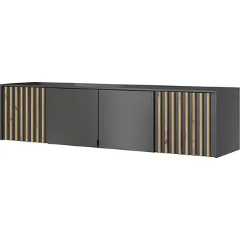 Šatní skříň Nástavec na šatní skříň NELLY 4D | 206 cm | grafit