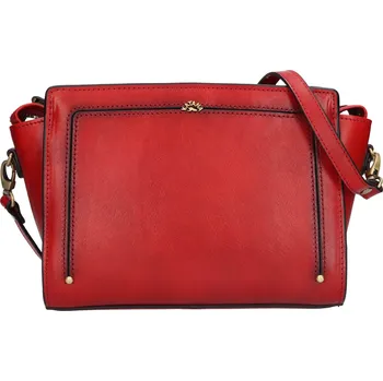 Kabelka Kožená dámská crosbody kabelka Katana Didia - červená