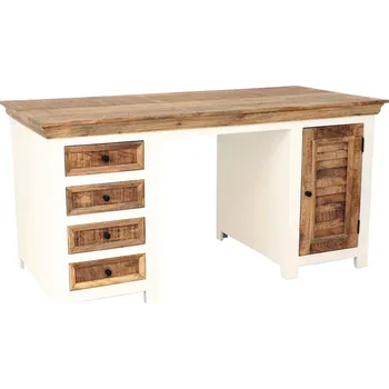 Komoda AV interiery Luxusní designový psací stůl Agni 160x80x76 z masivu mango