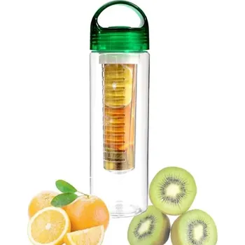 Láhev s filtrem na ovoce - 0,7 l - Zelená