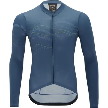cyklistický dres Dres Silvini Valfuro MD2200 pánské dlouhý námořní modrá M