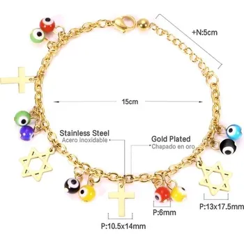 Náramek Luxusní náramek s přívěsky - 660G