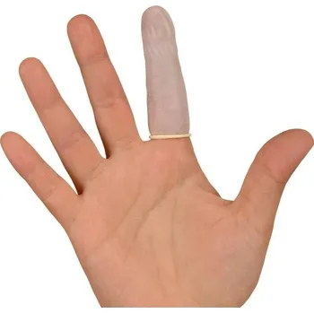 Sänger Jednorázové latexové prsty bez pudru S