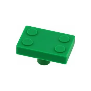 Nábytkové kování GTV Rukojeť gumová Block zelená