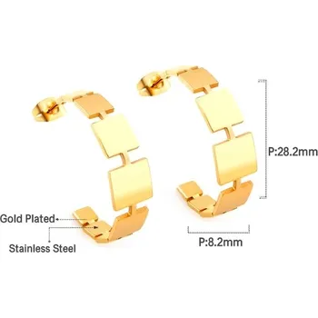 Náušnice Náušnice kruhy ve zlaté barvě - 531G