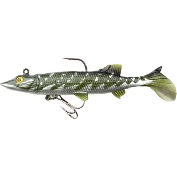 Umělá nástraha SPRO - Powercatcher Super Natural Baitfish s jigem a háčkem 12cm - Pike Metal