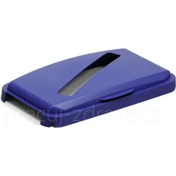 Odpadkový koš Víko k nádobě na odpad Durabin LID 60 s výřezem na papír výklopné - modrá barva