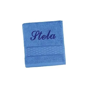 Ručník Ručník se jménem - pruh - modrá 50x100 cm modrá